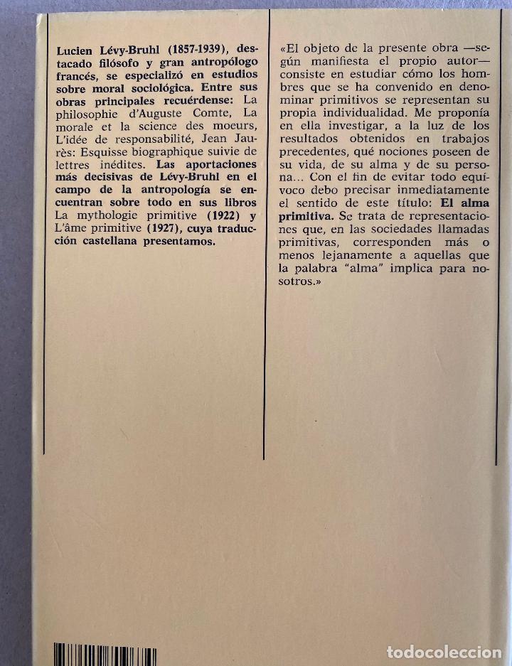 Libros de segunda mano: El Alma Primitiva Lucien L&eacute;vy-Bruhl - Foto 2