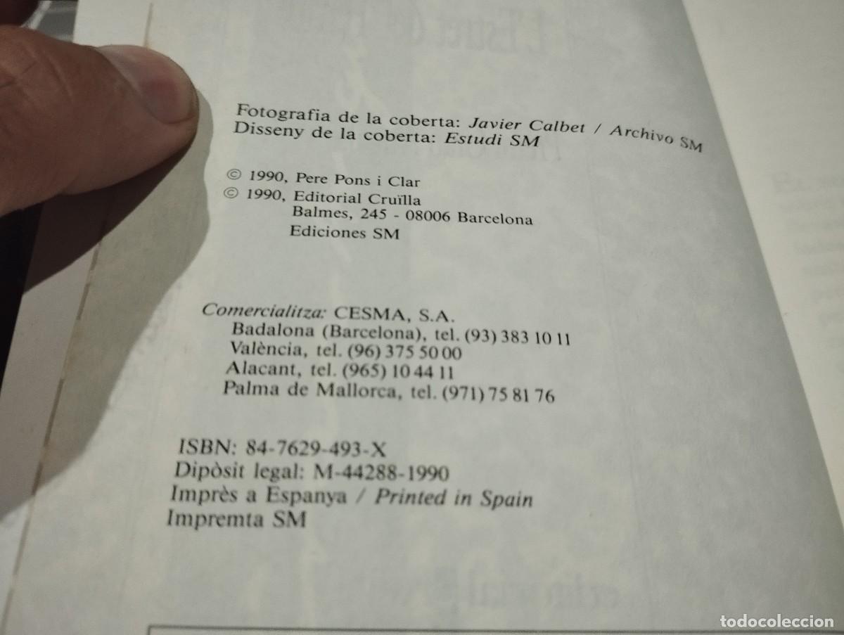 Libros de segunda mano: LESTRET DEL TEMPS PERE PONS I CLAR GRAN ANGULAR 1990 - Foto 2