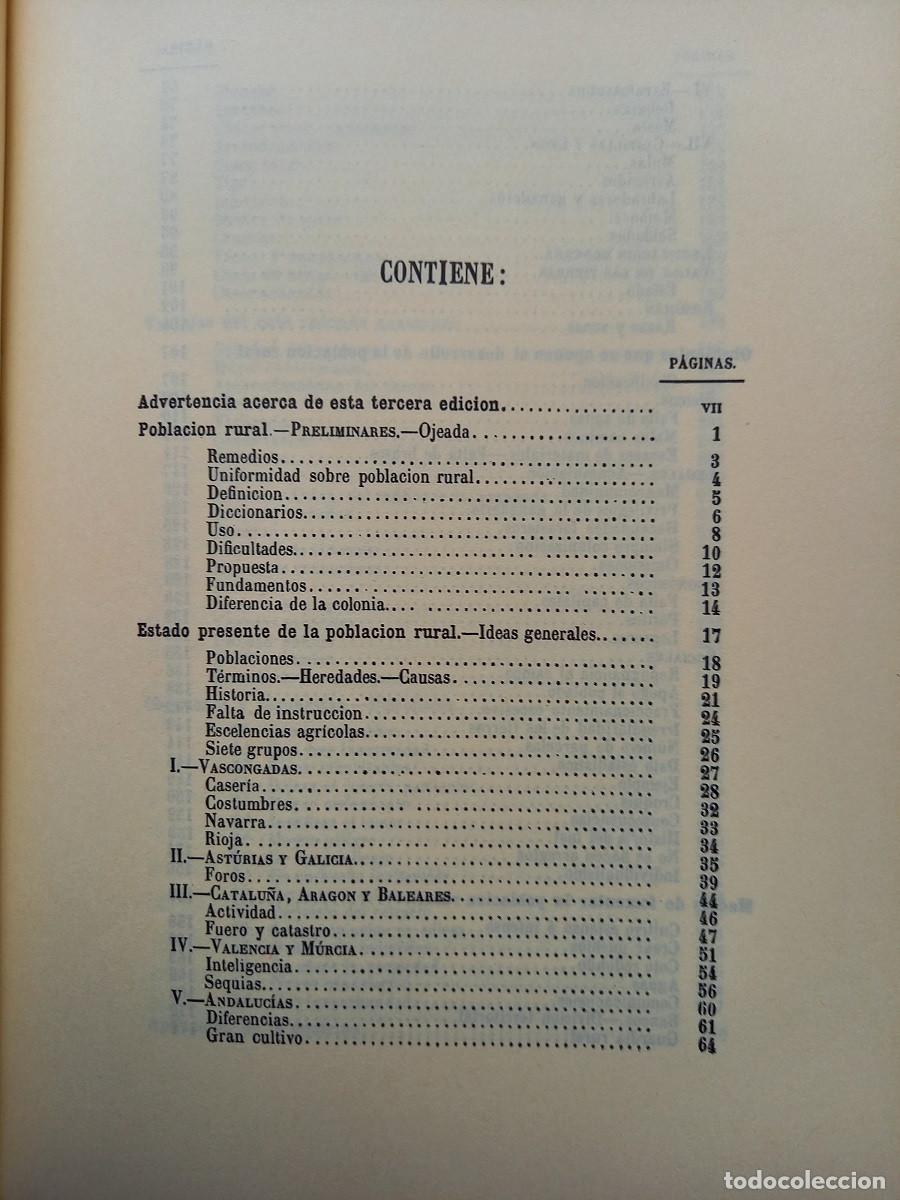 Libros de segunda mano: FOMENTO DE LA POBLACION RURAL. FERMIN CABALLERO - Foto 5