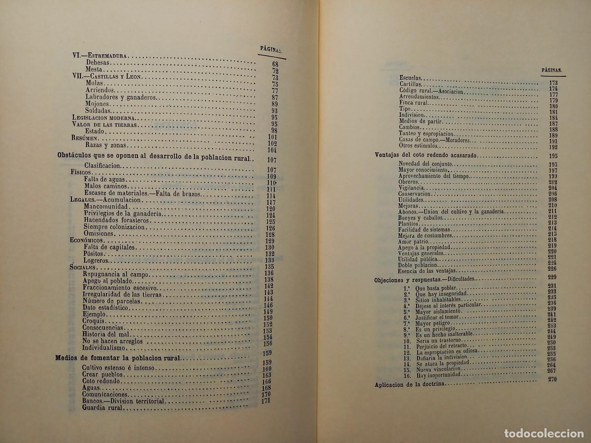 Libros de segunda mano: FOMENTO DE LA POBLACION RURAL. FERMIN CABALLERO - Foto 6