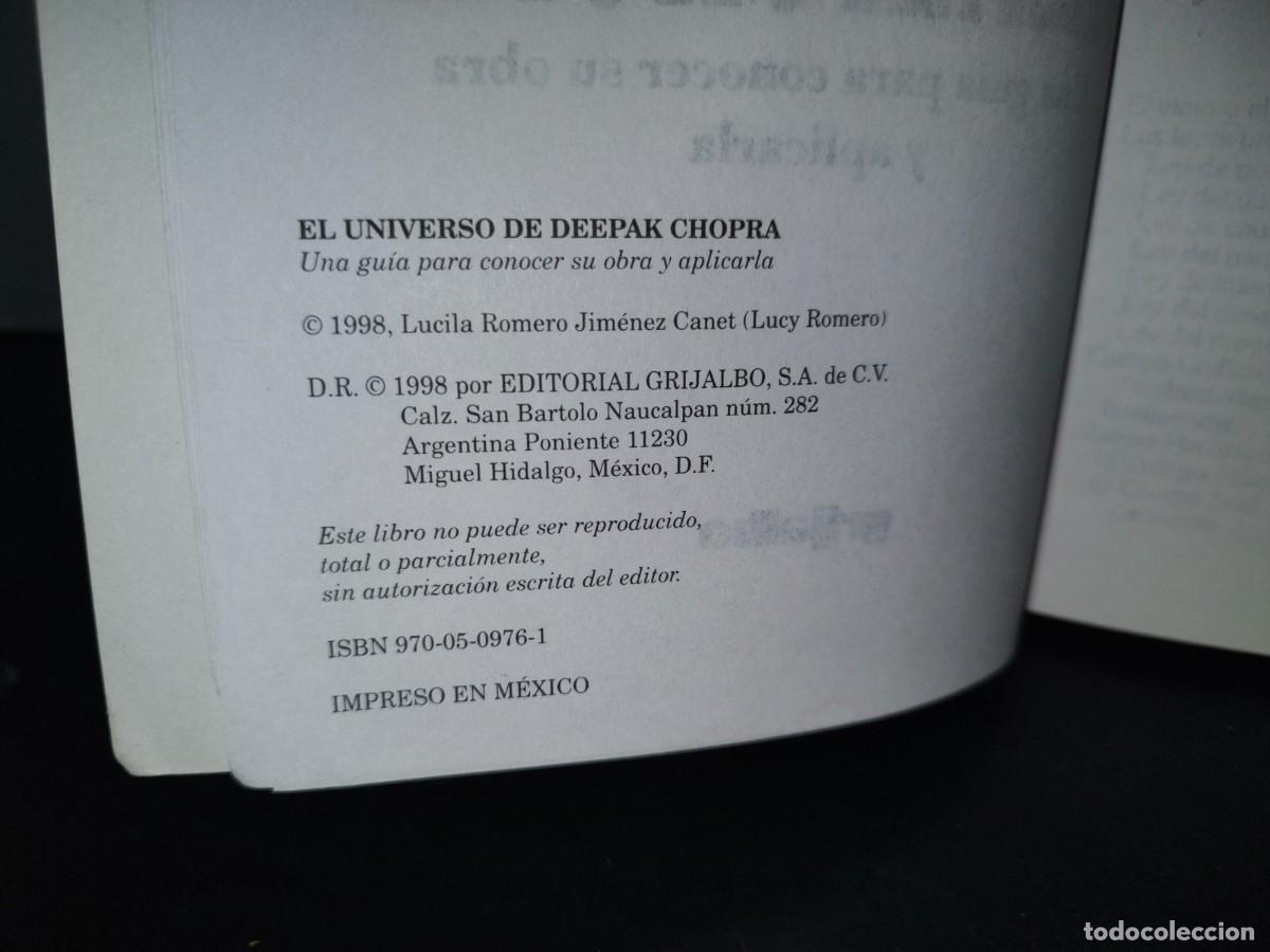 Libros de segunda mano: 188- EL UNIVERSO DE DEEPAK CHOPRA - LUCY ROMERO - Foto 7