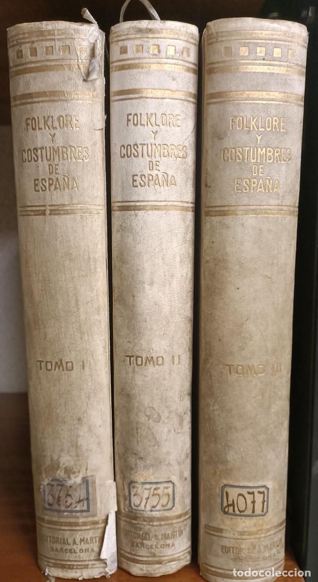 Libros de segunda mano: Folklore y costumbres de Espa&ntilde;a. De F. Carreras y Candi. - Foto 1