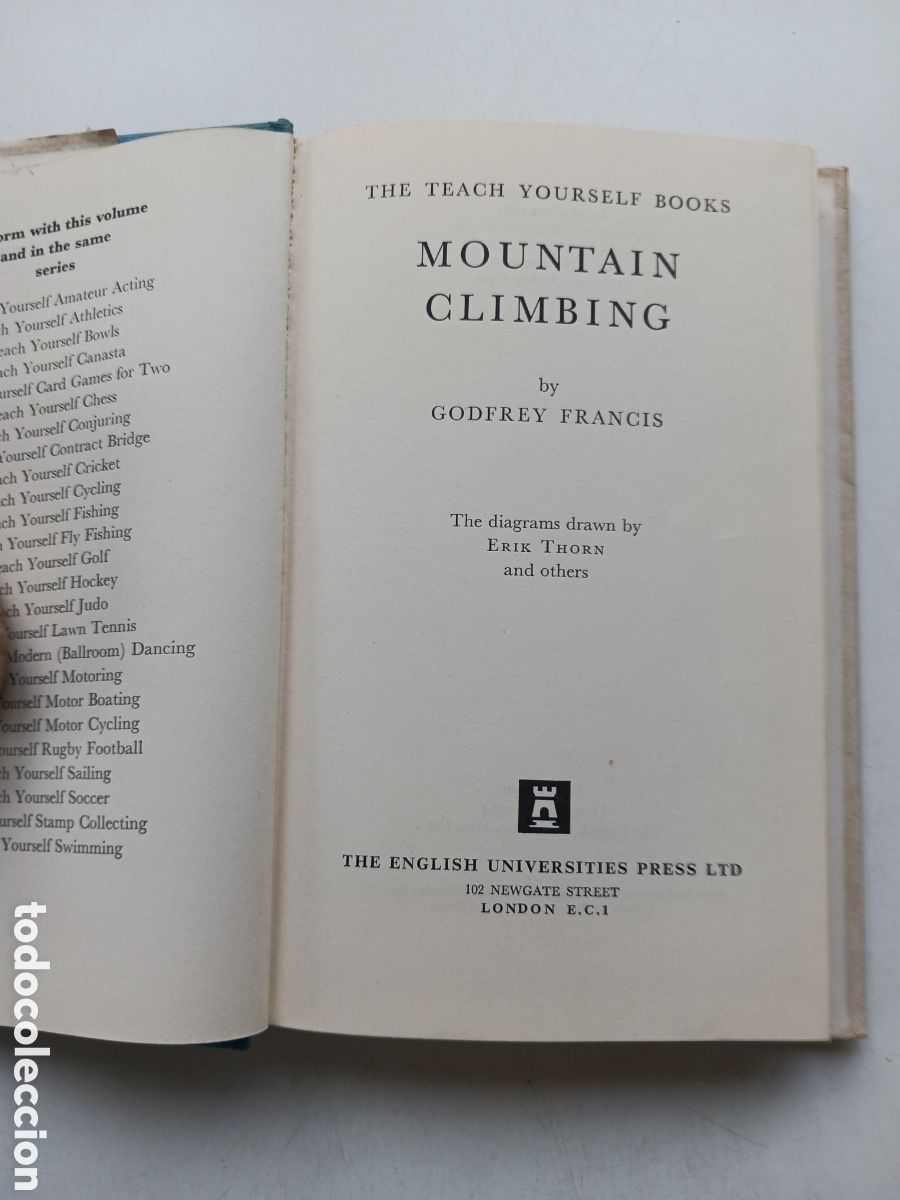 Libros de segunda mano: Teach yourself mountain climbing Godfrey Francis 1964 ingl&eacute;s - Foto 2