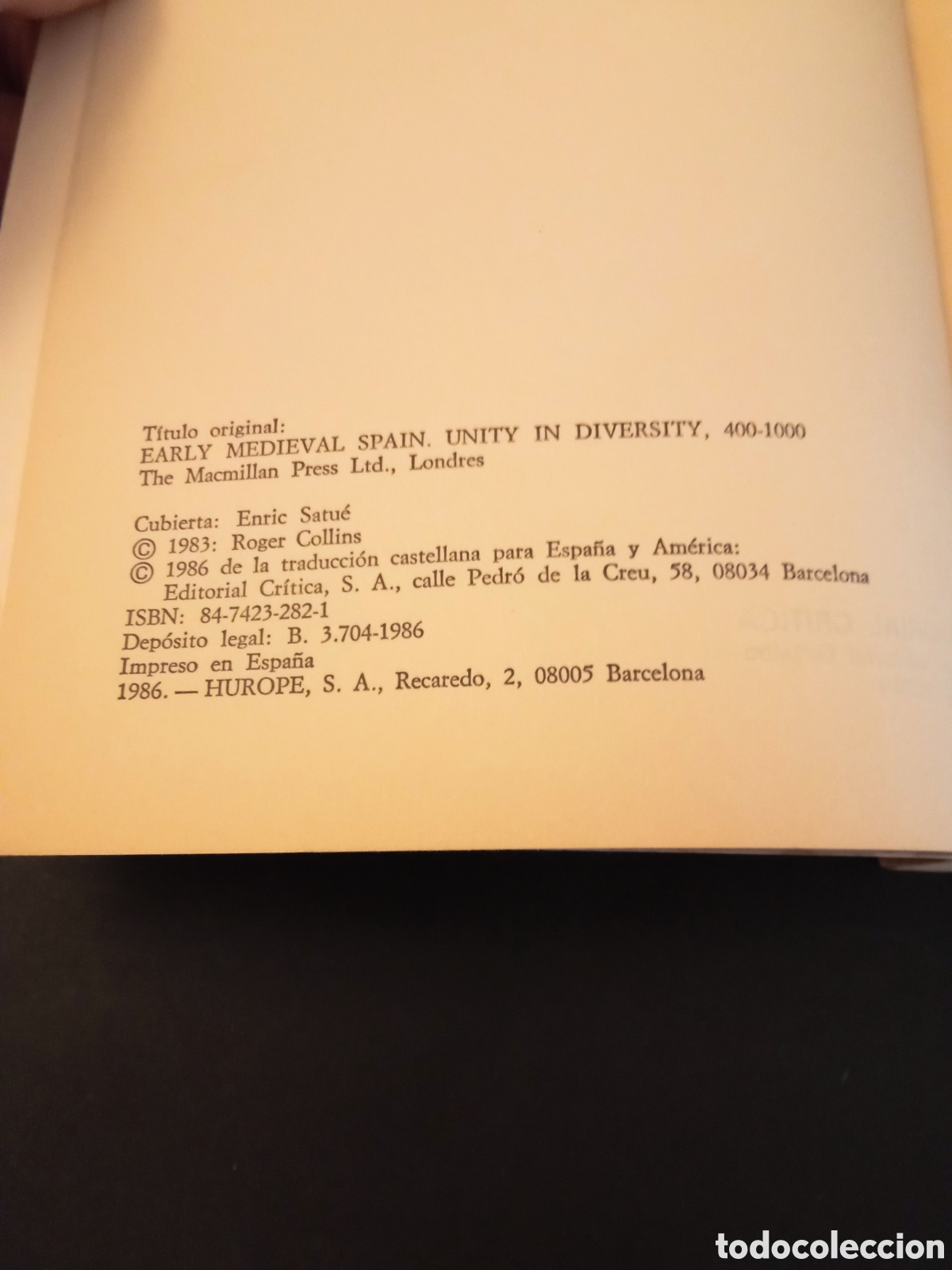 Libros de segunda mano: Espa&ntilde;a en la Alta Edad Media de Roger Collins - Foto 4