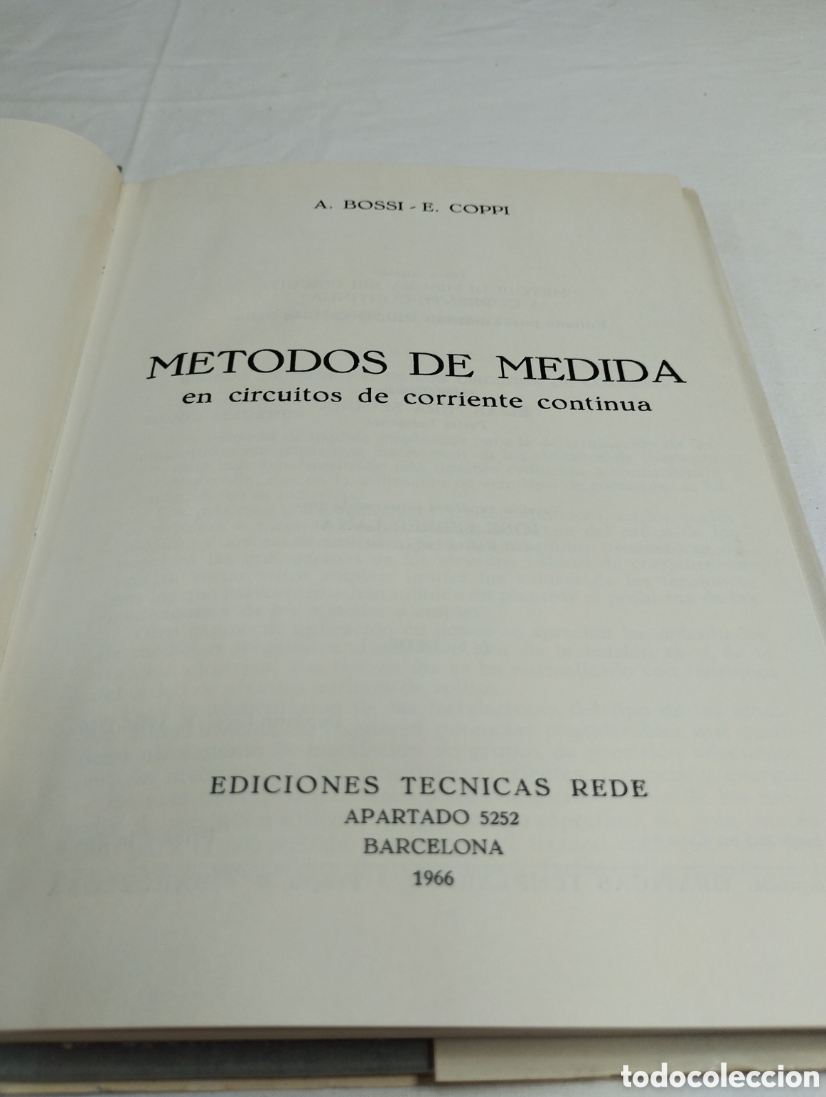 Libros de segunda mano: M&eacute;todos de medida en circuitos de corriente continua. Ediciones REDE, 1966 KKB - Foto 3