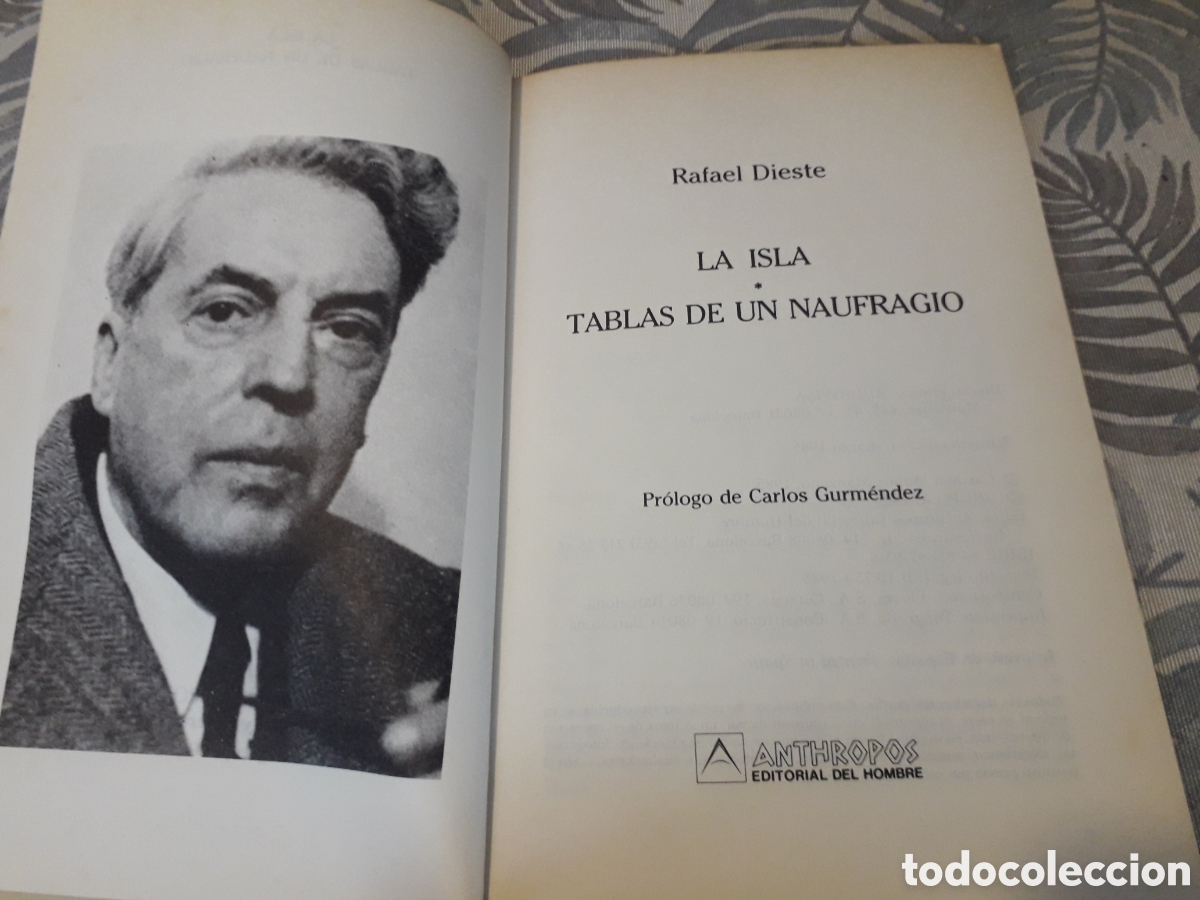 Libros de segunda mano: LA ISLA TABLAS DE UN NAUFRAGO, RAFAEL DIESTE, - Foto 2