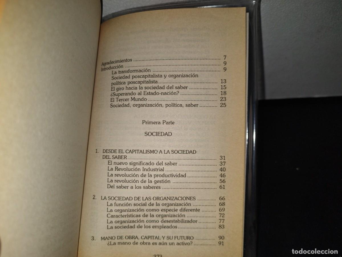 Libros de segunda mano: 189- LA SOCIEDAD POSCAPITALISTA - PETER DRUCKER - Foto 7
