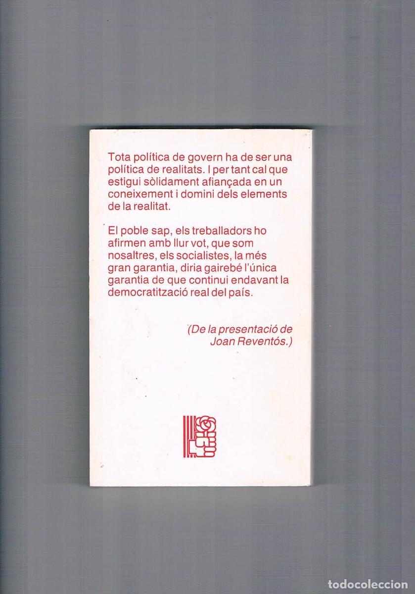 Libros de segunda mano: Programa de govern socialista per a la Catalunya nova Psc Psoe 1980 - Foto 2