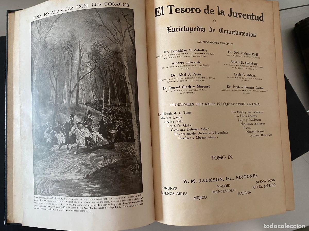 Libri di seconda mano: TOMO IX - &ldquo;El tesoro de la juventud, enciclopedia de conocimientos&rdquo; 1&ordf; Ed. 1920 W.M.JACKSON EDITORES
