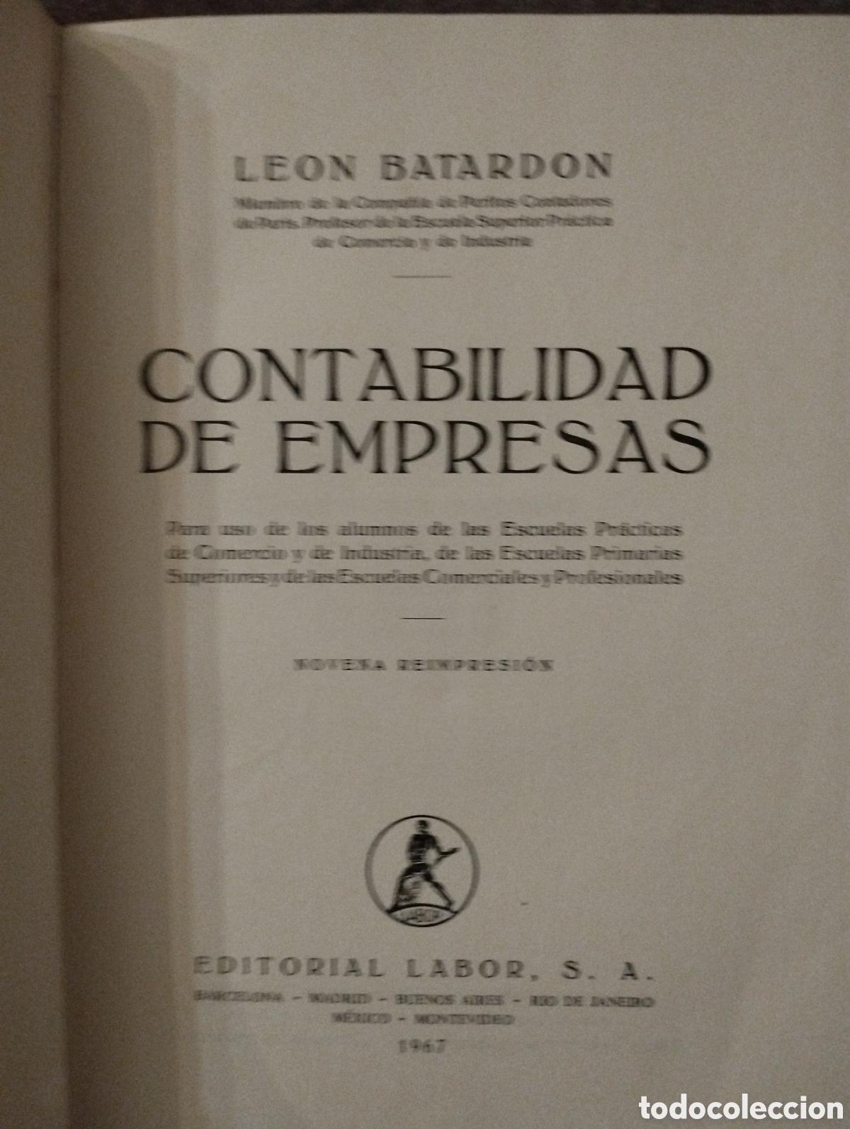 Libros de segunda mano: Contabilidad de empresas ( Le&oacute;n Batardon ) - Foto 3
