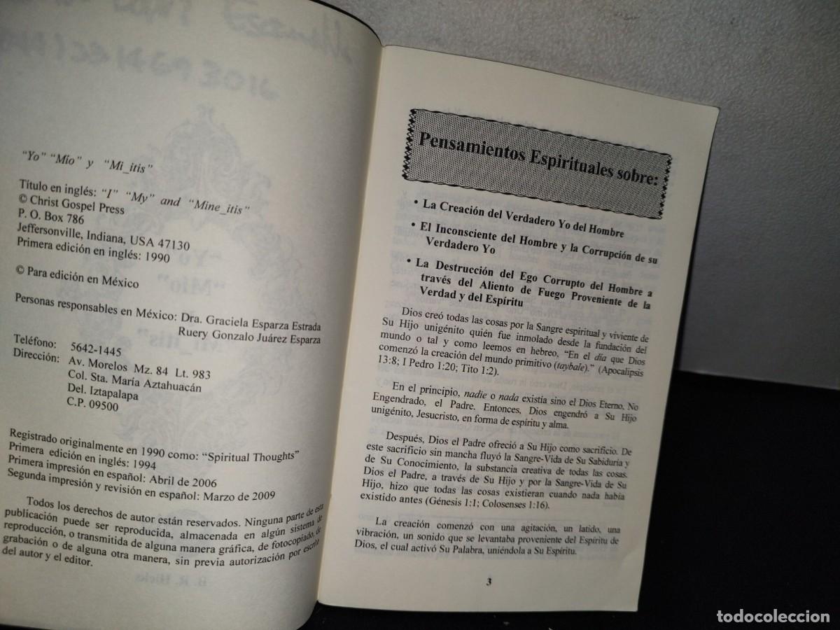Libros de segunda mano: 190- &rdquo;YO&rdquo;, &rdquo;M&Iacute;O&rdquo; Y &rdquo;MI_ITIS&rdquo; - B. R. HICKS - Foto 4