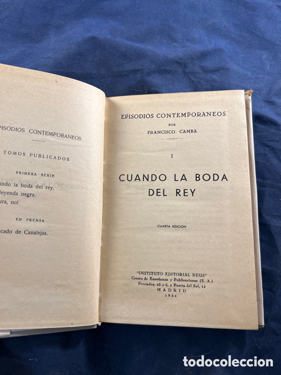 Libros de segunda mano: Cuando la boda del rey. Francisco Cambra - Foto 2
