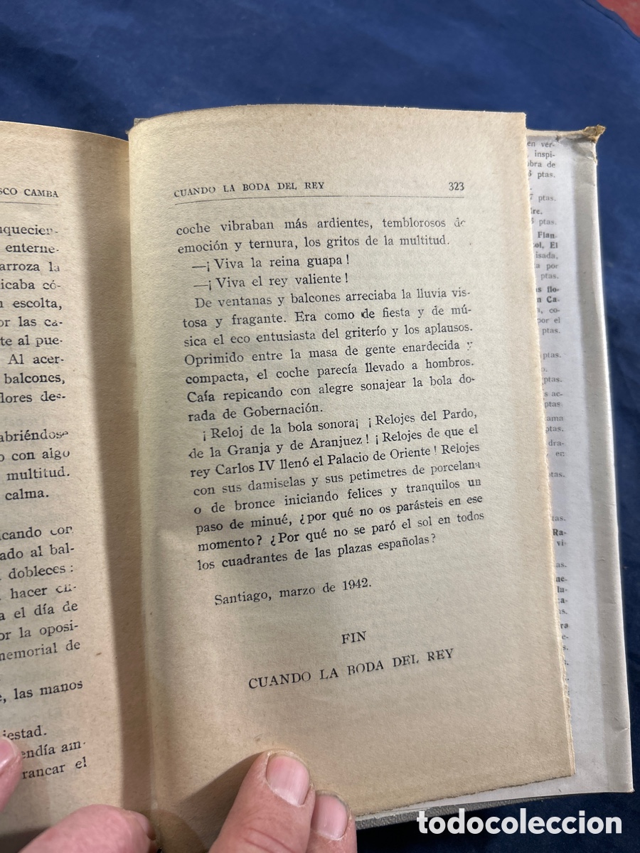 Libros de segunda mano: Cuando la boda del rey. Francisco Cambra - Foto 4