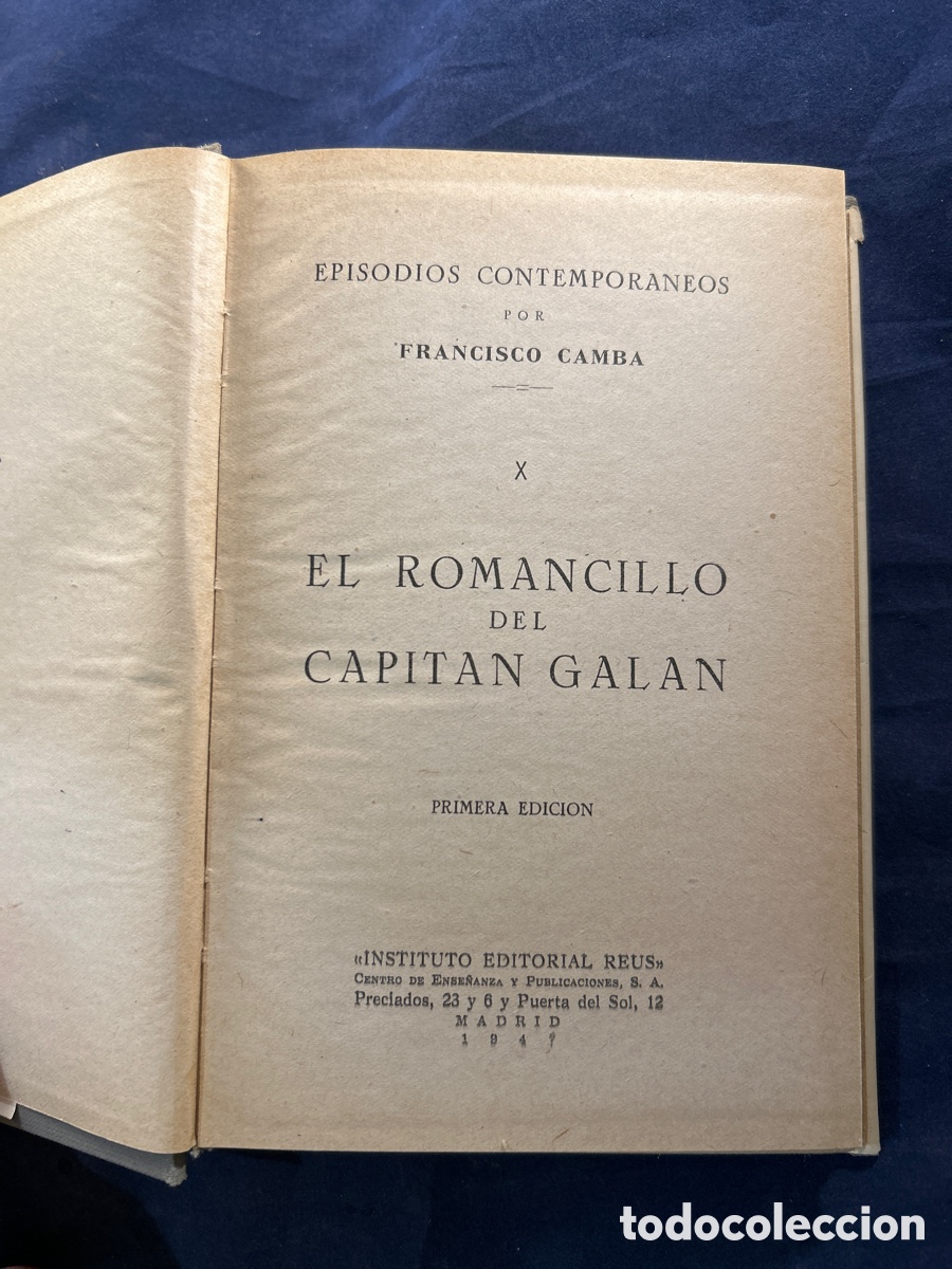 Libros de segunda mano: El Romancillo del capit&aacute;n gal&aacute;n - Foto 2