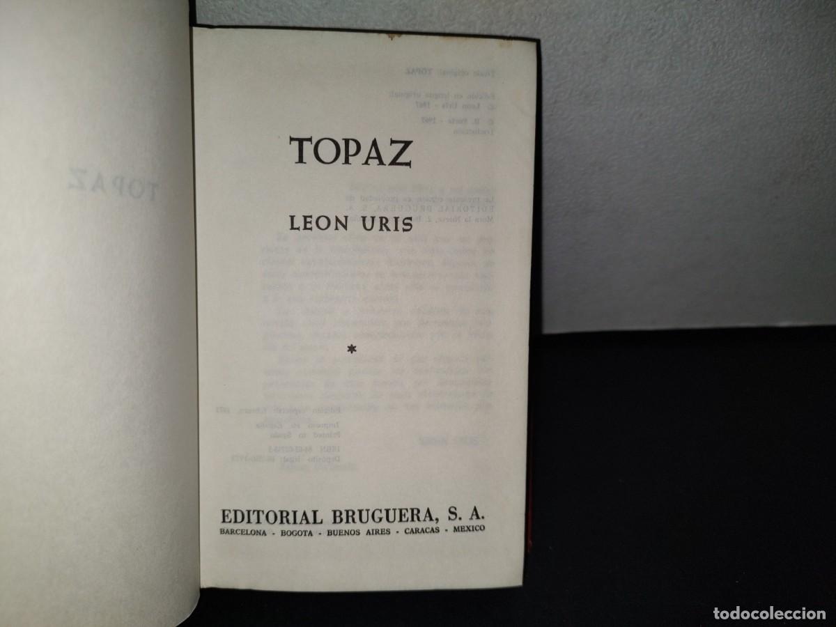 Libros de segunda mano: 190- TOPAZ - LEON URIS - BRUGUERA - 70S - Foto 3