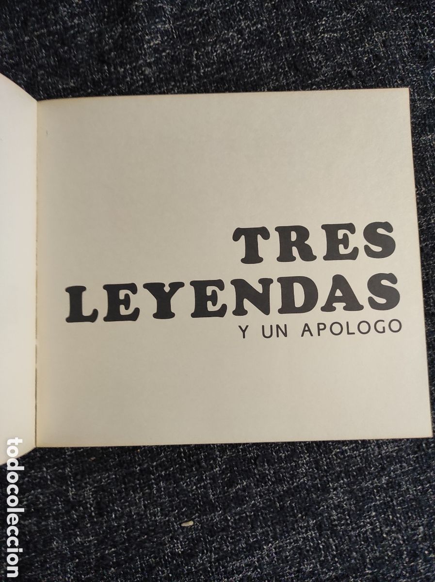 Libros de segunda mano: TRES LEYENDAS Y UN APOLOGO, / G.A BECQUER - Foto 2