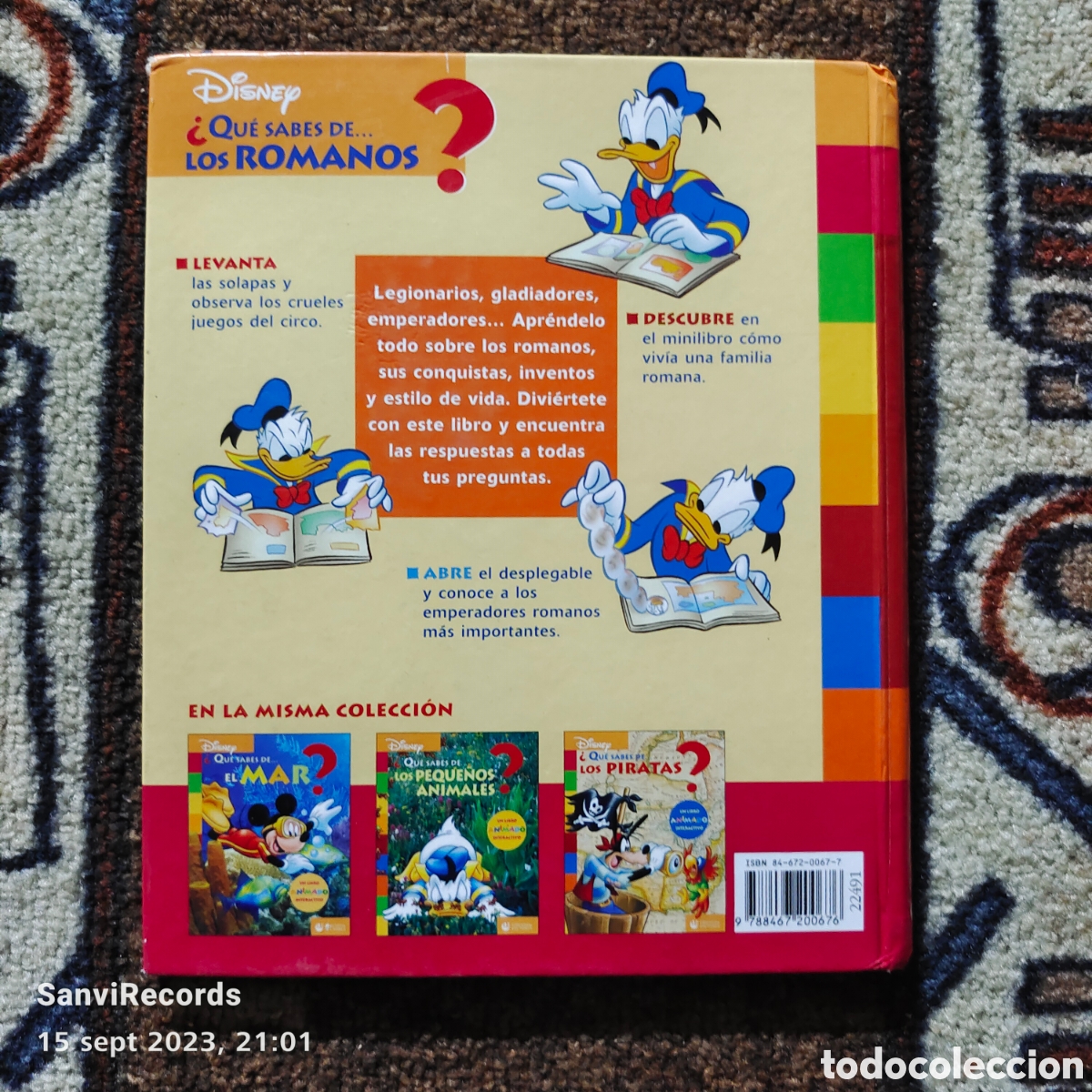 Libros de segunda mano: DISNEY &iquest;QUE SABES DE... LOS ROMANOS? (CIRCULO DE LECTORES) - Foto 2