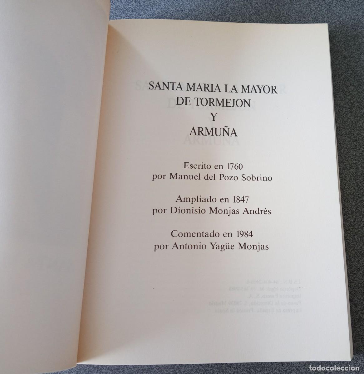 Libros de segunda mano: Santa Mar&iacute;a La Mayor De Tormejon Y Armu&ntilde;a - Foto 3