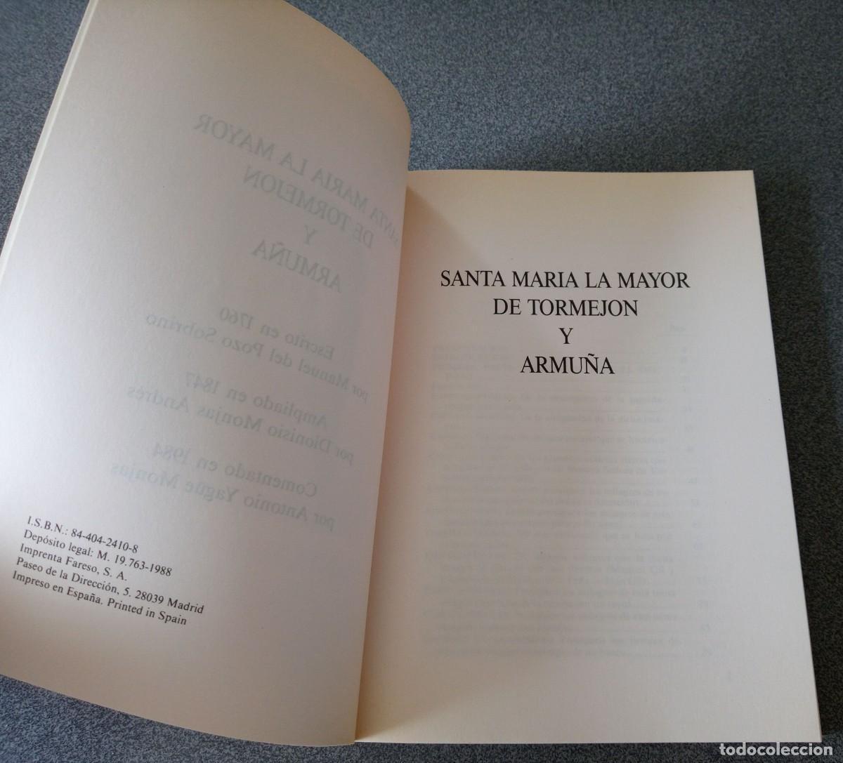 Libros de segunda mano: Santa Mar&iacute;a La Mayor De Tormejon Y Armu&ntilde;a - Foto 4
