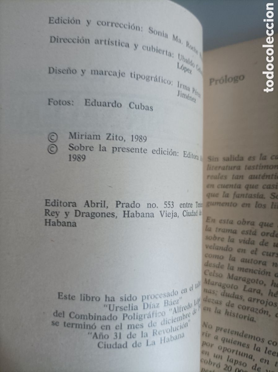 Libros de segunda mano: Sin salida / Miriam Zito. - Foto 2