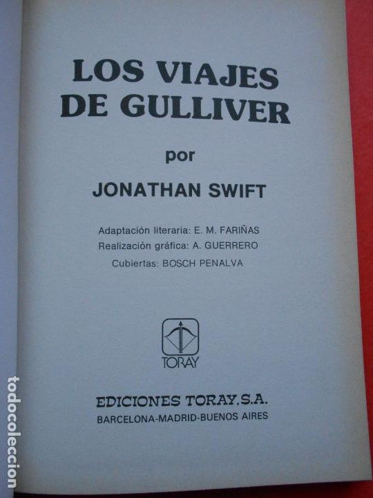 Libros de segunda mano: LOS VIAJES DE GULLIVER EDICIONES TORAY - Foto 4