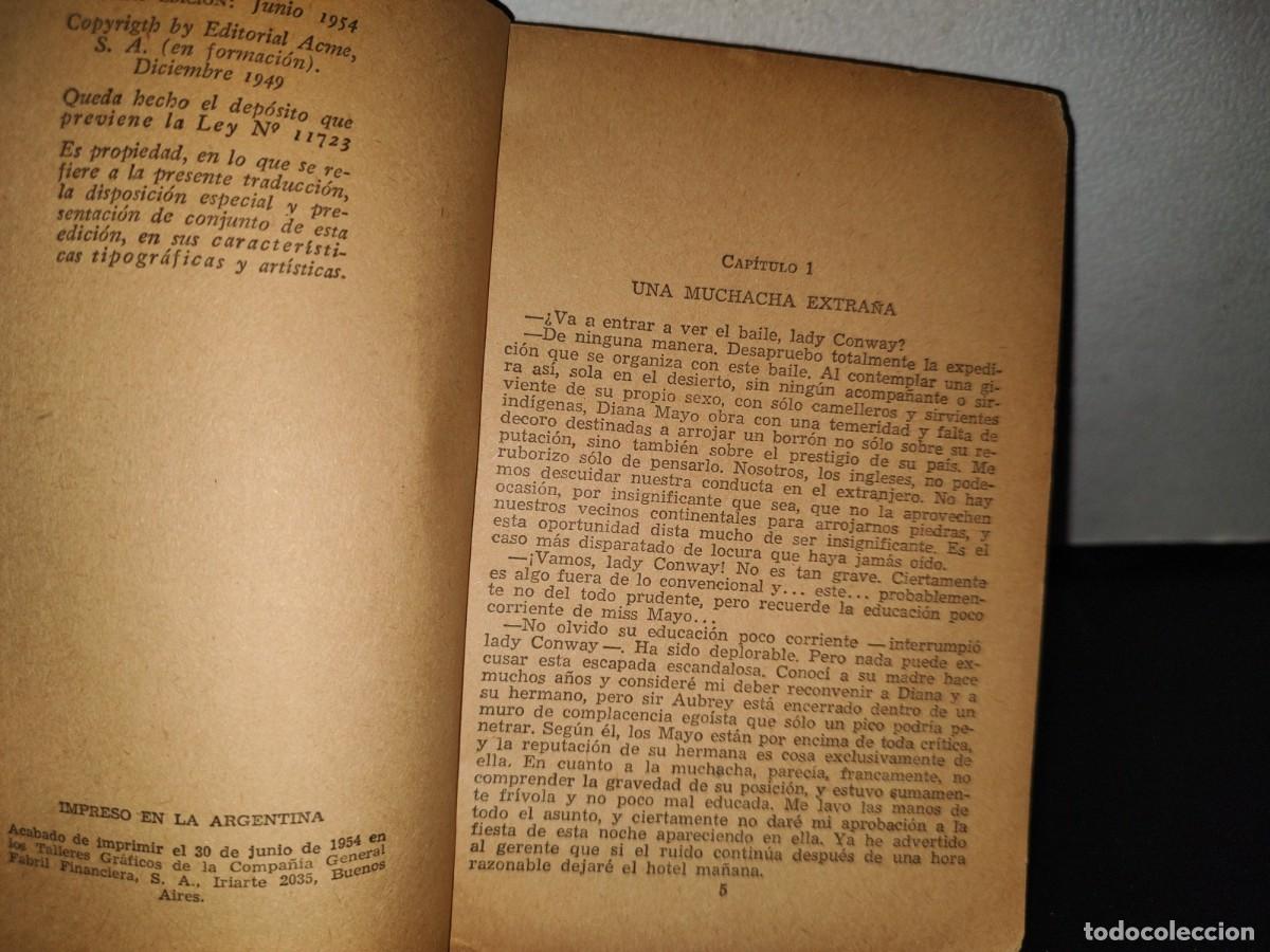 Libros de segunda mano: 191- EL &Aacute;RABE (THE SHEIK) - E. M. HULL - EDITORIAL ACME S. A. - 1954 - Foto 5