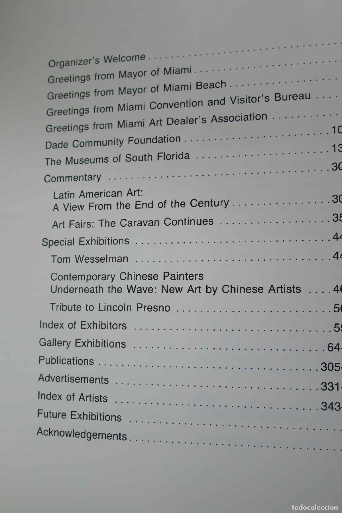 Libros de segunda mano: Art Miami &acute;92. International Art Exposition. - Foto 2