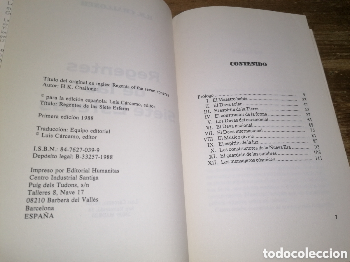 Libros de segunda mano: REGENTES DE LAS SIETE ESFERAS - H.K. Challoner - Foto 3