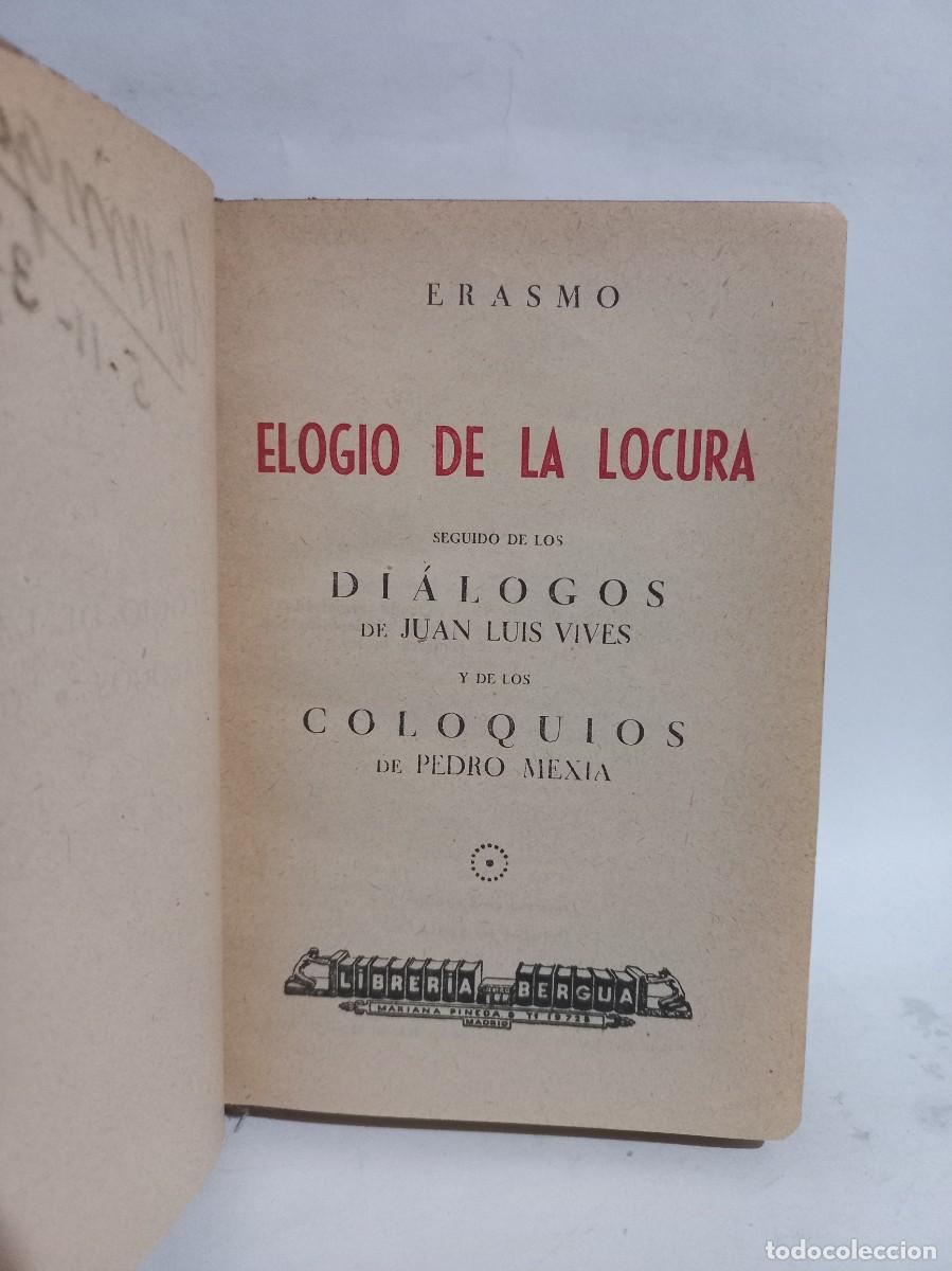 Libros de segunda mano: Erasmo - Elogio de la Locura - 1936 - Foto 2