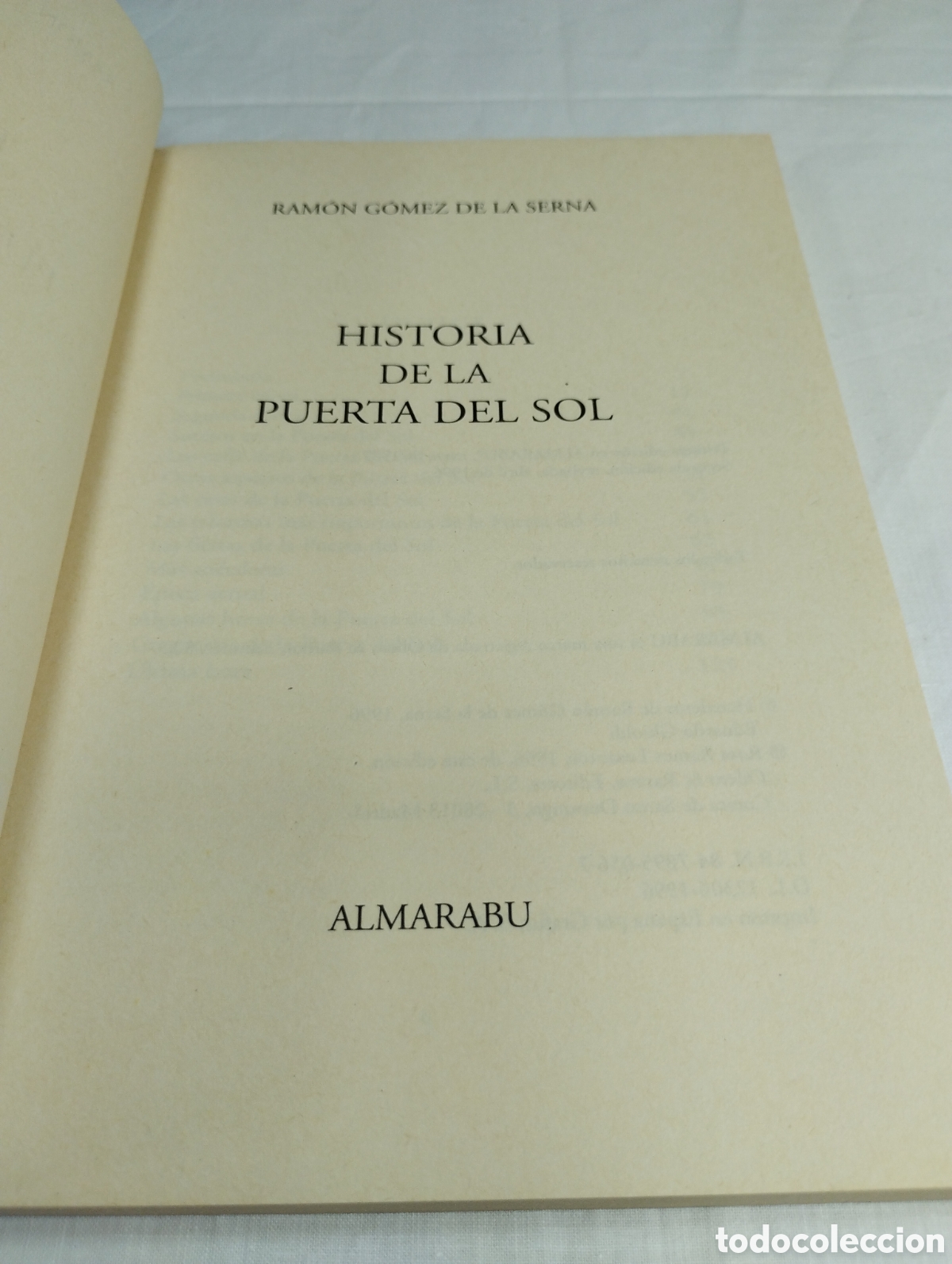 Libros de segunda mano: Historia de la puerta del Sol. Ram&oacute;n G&oacute;mez de la Serna, 1996 - Foto 3