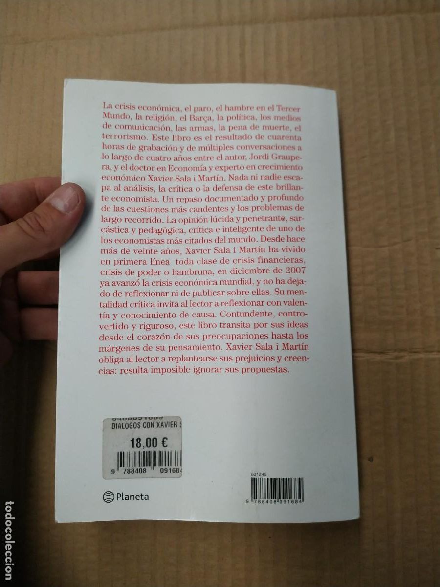 Libros de segunda mano: Di&aacute;logos con Xavier Sala i Mart&iacute;n - Jordi Graupera - Foto 2