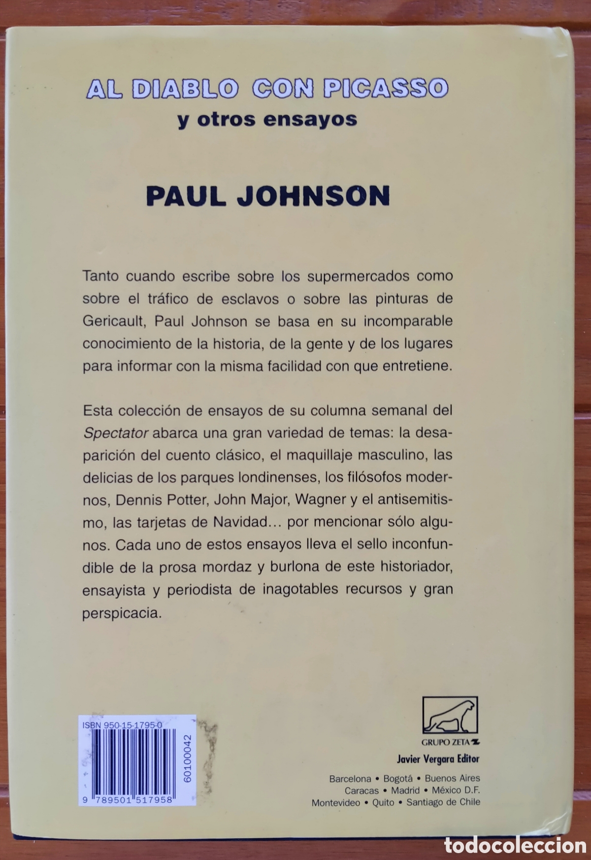 Libros de segunda mano: Libro. Al diablo con Picasso y otros ensayos. Paul Johnson. - Foto 3