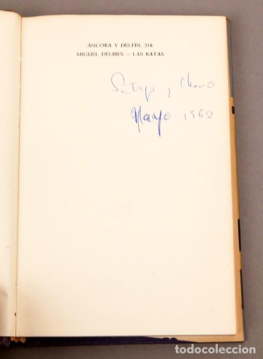 Libros de segunda mano: MIGUEL DELIBES - LAS RATAS - 1&ordf; EDICI&Oacute;N DE 1962 - Foto 4