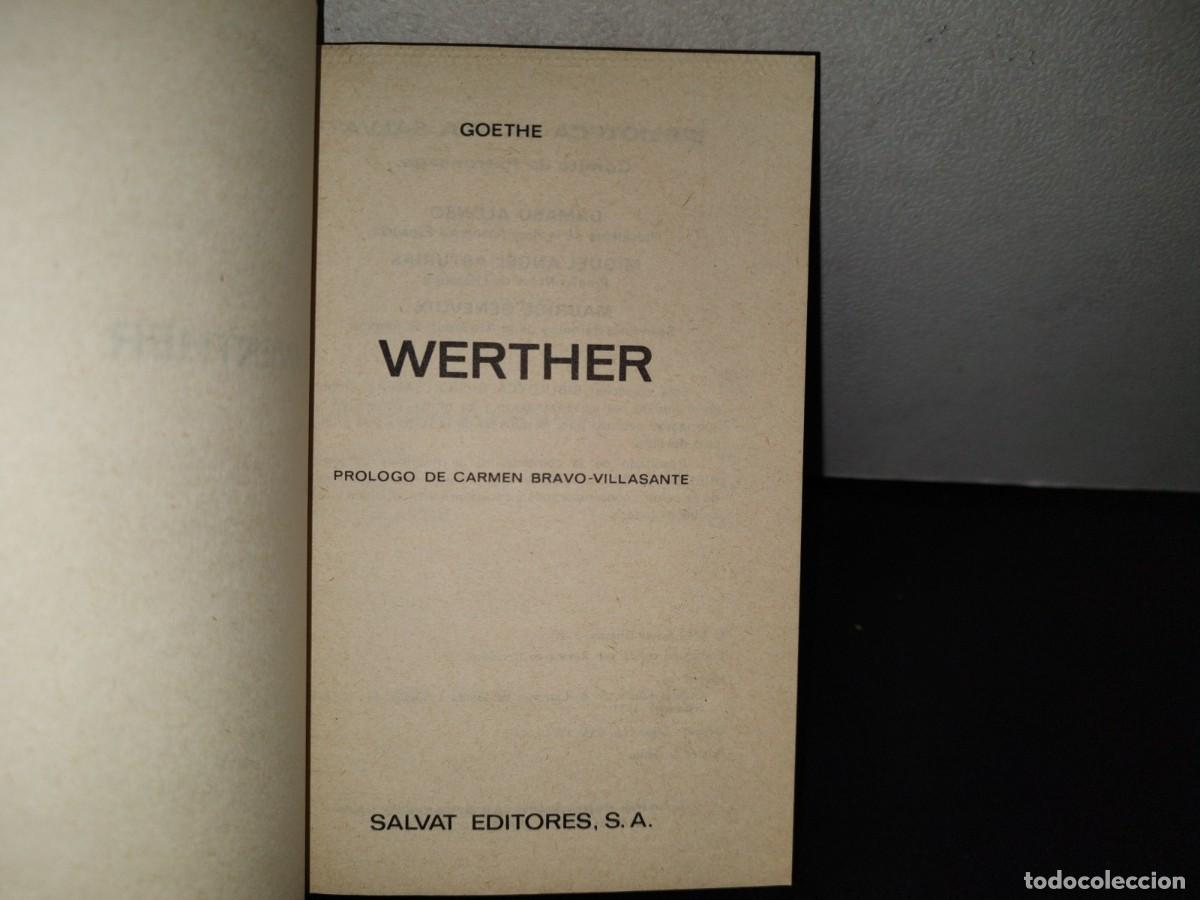 Libros de segunda mano: 76- WERTHER - GOETHE - BIBLIOTECA B&Aacute;SICA SALVAT - 1971 - Foto 3