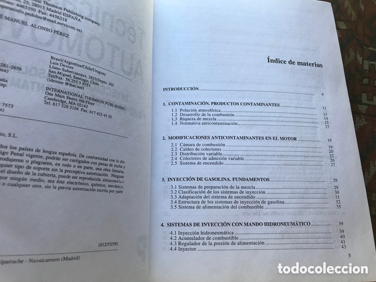 Libros de segunda mano: T&eacute;cnicas del autom&oacute;vil. Dos libros. J. N. Alonso. Paraninfo - Foto 6