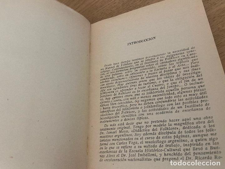 Libros de segunda mano: MANUAL DEL FOLKLORE VENEZOLANO - ARETZ, ISABEL - - Foto 4