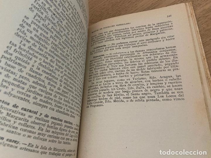 Libros de segunda mano: MANUAL DEL FOLKLORE VENEZOLANO - ARETZ, ISABEL - - Foto 6