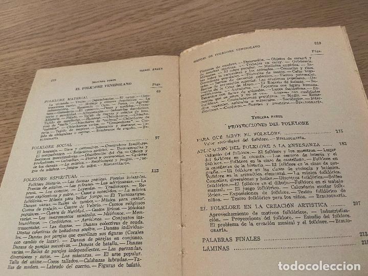 Libros de segunda mano: MANUAL DEL FOLKLORE VENEZOLANO - ARETZ, ISABEL - - Foto 9