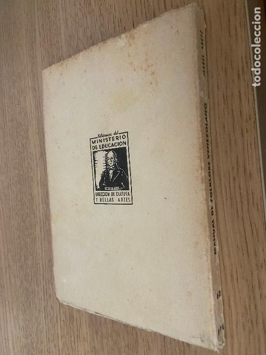 Libros de segunda mano: MANUAL DEL FOLKLORE VENEZOLANO - ARETZ, ISABEL - - Foto 10