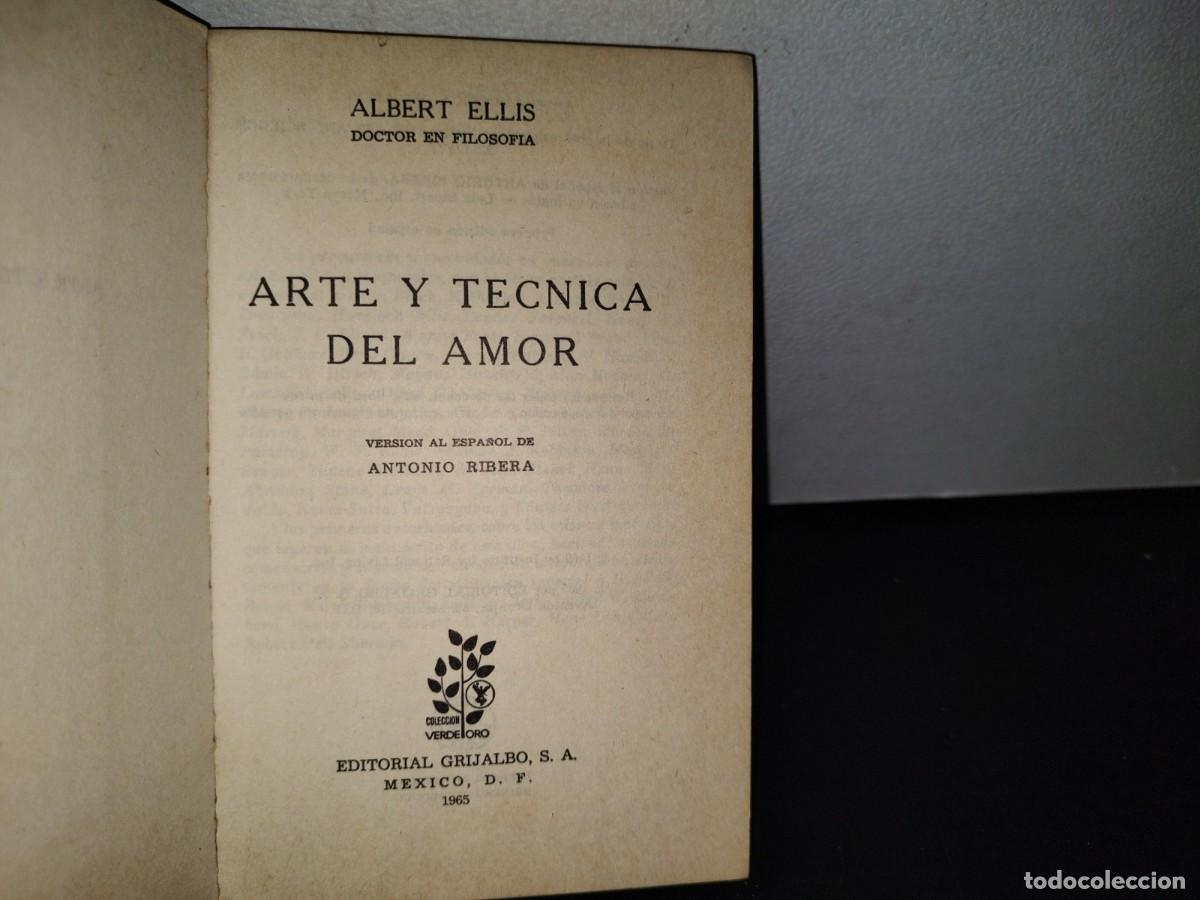 Libros de segunda mano: 76- ARTE Y T&Eacute;CNICA DEL AMOR - ALBERT ELLIS - Foto 5
