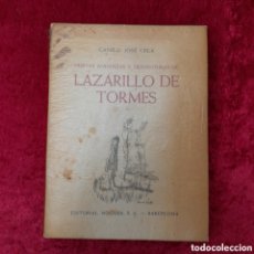 Libros de segunda mano: L-1311. LAZARILLO DE TORMES. CAMILO JOSÉ CELA. EDITORIAL NOGUER, BARCELONA, 1955