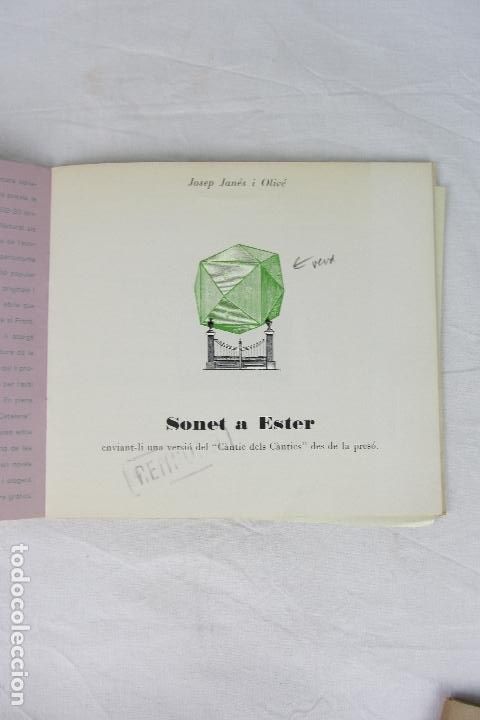 Libros de segunda mano: [Catal&aacute;n] Sonet a Ester &ndash; Josep Jan&eacute;s i Oliv&eacute; - 1977 - Foto 6