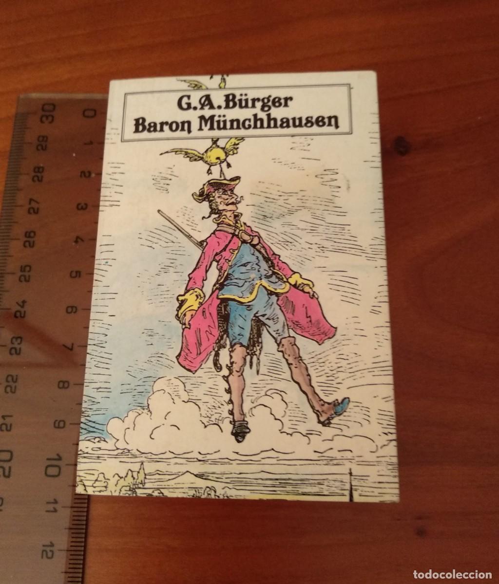 Libros de segunda mano: G.A. B&Uuml;RGER, BARON M&Uuml;NGHAUSEN. Mini libro - Foto 1