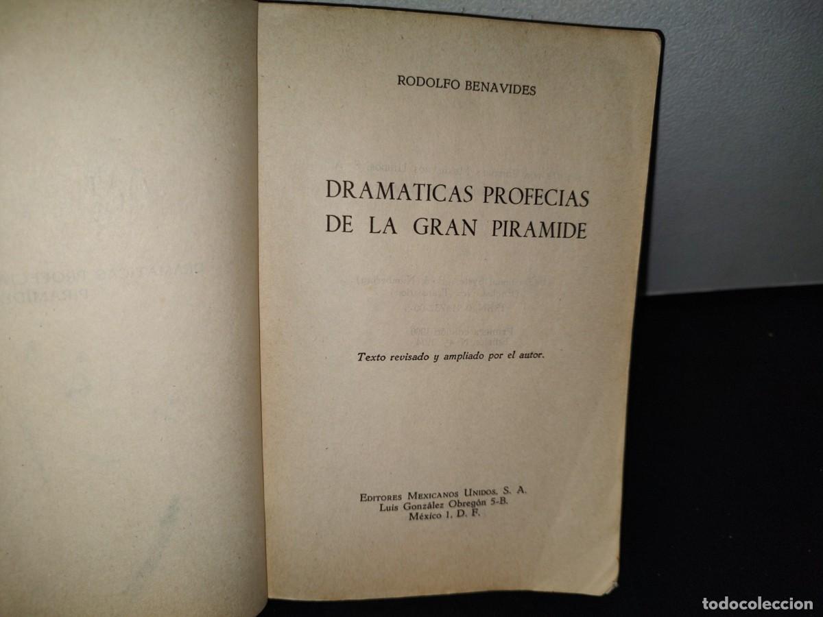 Libros de segunda mano: 76- DRAM&Aacute;TICAS PROFEC&Iacute;AS DE LA GRAN PIR&Aacute;MIDE - RODOLFO BENAVIDES - Foto 6