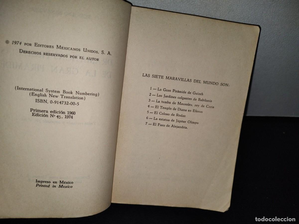 Libros de segunda mano: 76- DRAM&Aacute;TICAS PROFEC&Iacute;AS DE LA GRAN PIR&Aacute;MIDE - RODOLFO BENAVIDES - Foto 7