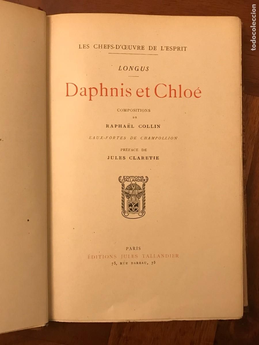 Libros de segunda mano: Longus. Daphnis & Chlo&eacute;. Par&iacute;s. Libro er&oacute;tico. - Foto 5