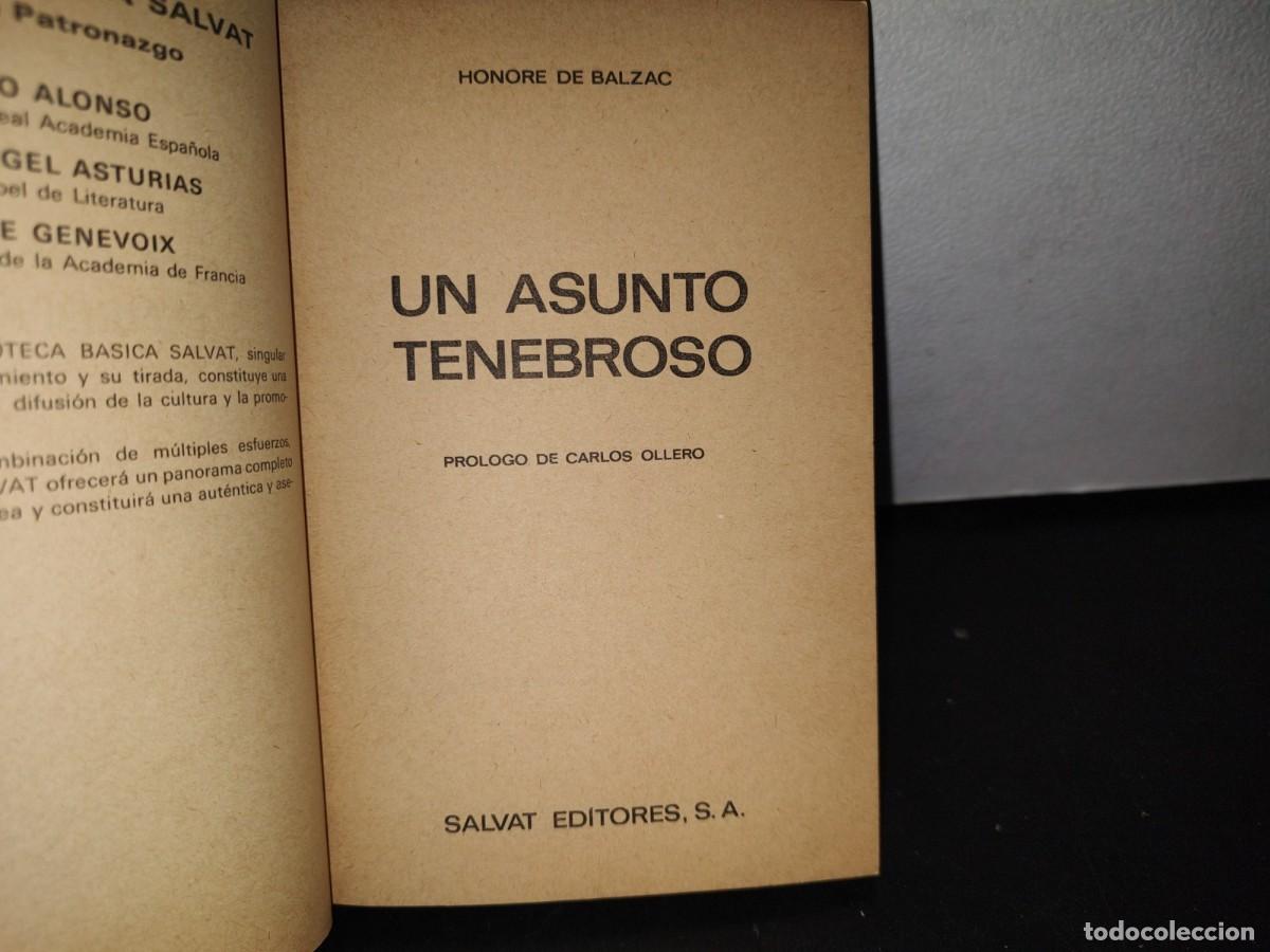 Libros de segunda mano: 76- UN ASUNTO TENEBROSO - HONORE DE BALZAC - Foto 3