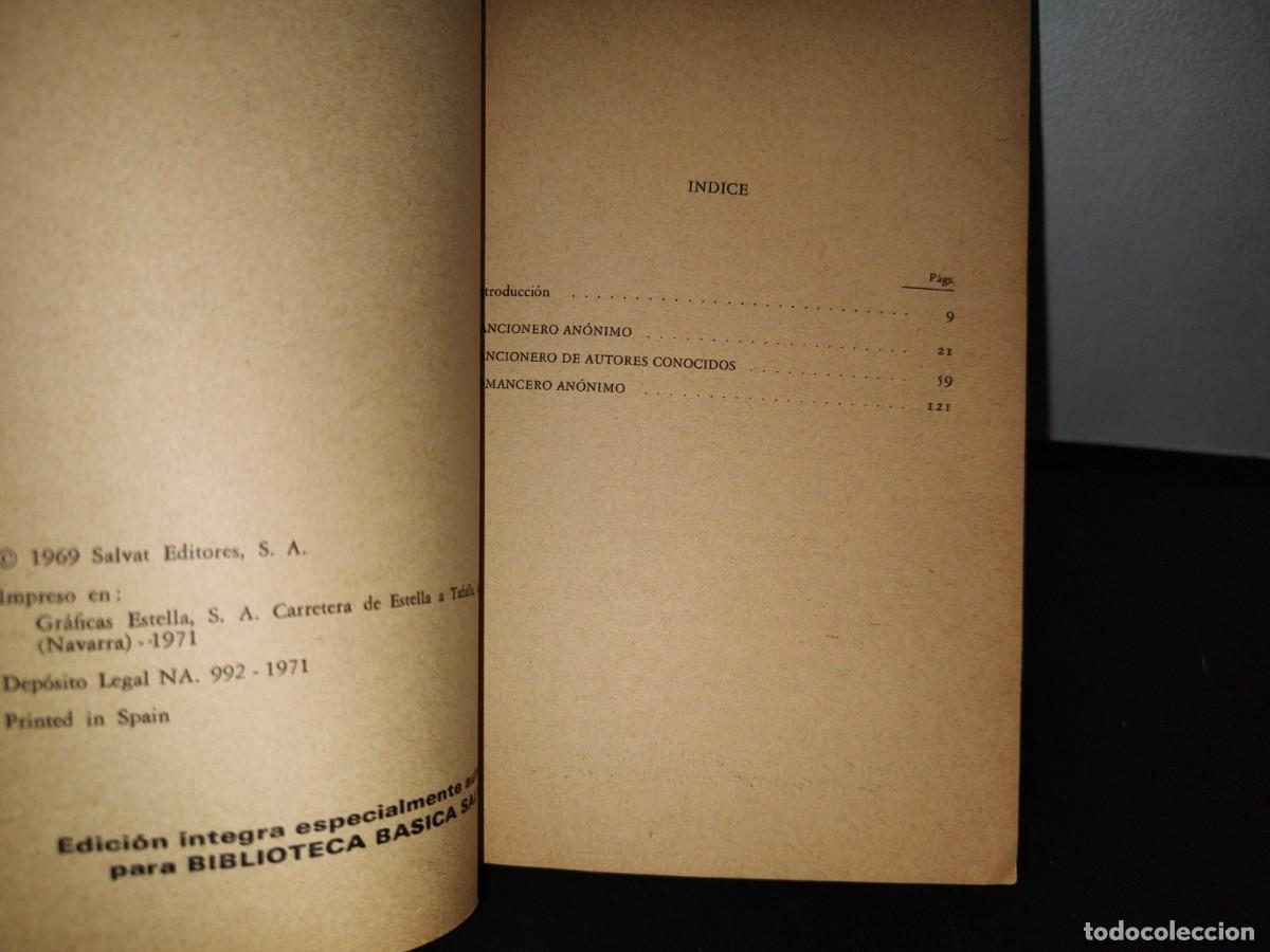 Libros de segunda mano: 76- CANCIONERO Y ROMANCERO ESPA&Ntilde;OL - DAMASO ALONSO - Foto 4