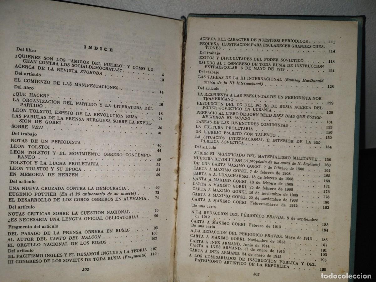 Libros de segunda mano: 76- V. I. LENIN. LA LITERATURA Y EL ARTE - EDITORIAL PROGRESO, MOSC&Uacute; - 1976 - Foto 5
