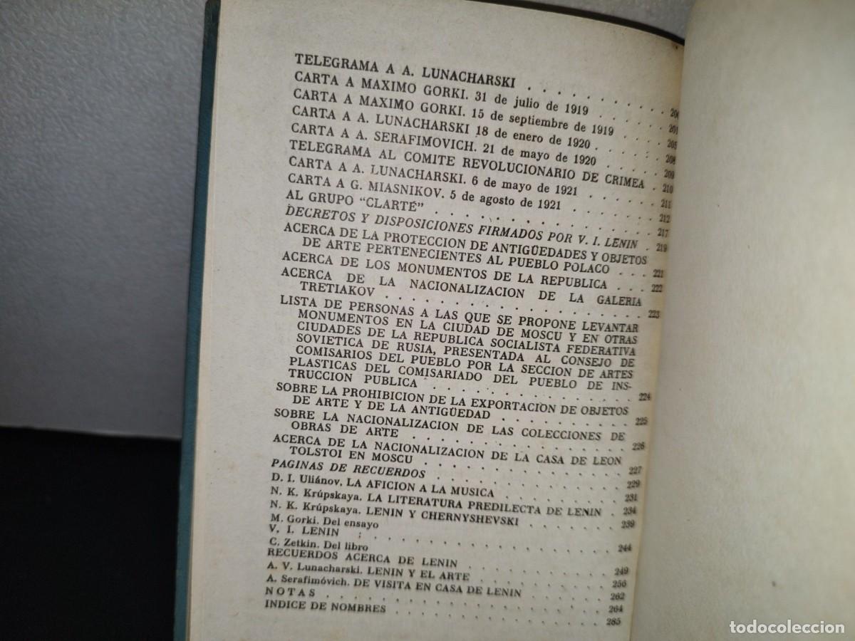 Libros de segunda mano: 76- V. I. LENIN. LA LITERATURA Y EL ARTE - EDITORIAL PROGRESO, MOSC&Uacute; - 1976 - Foto 6